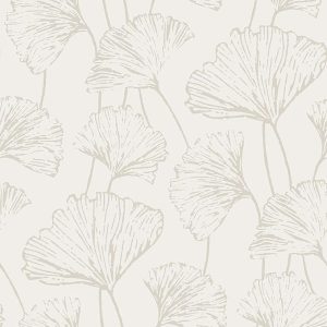 Hikarigaoka Silver Peel & Stick Wallpaper - Metallic Finish & Elegant for Accent Walls