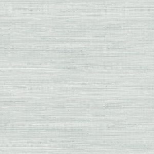 Social Whisper Blue Faux Grasscloth Wallpaper - Classic Texture & Easy DIY